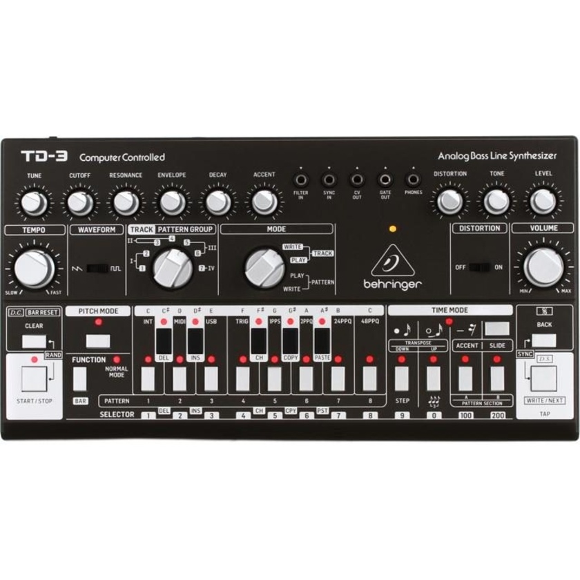 Behringer TD-3 Analog Bass Line Synthesizer (Black)