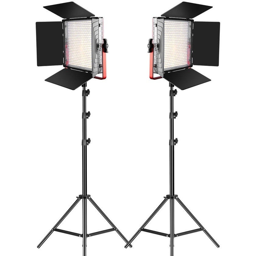 GVM Bi-Colour LED 2-Light Kit with Stands - Open Box Special