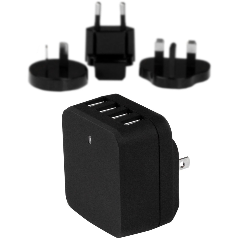 StarTech 4-Port USB Wall Charger 34W / 6.8A (Black)
