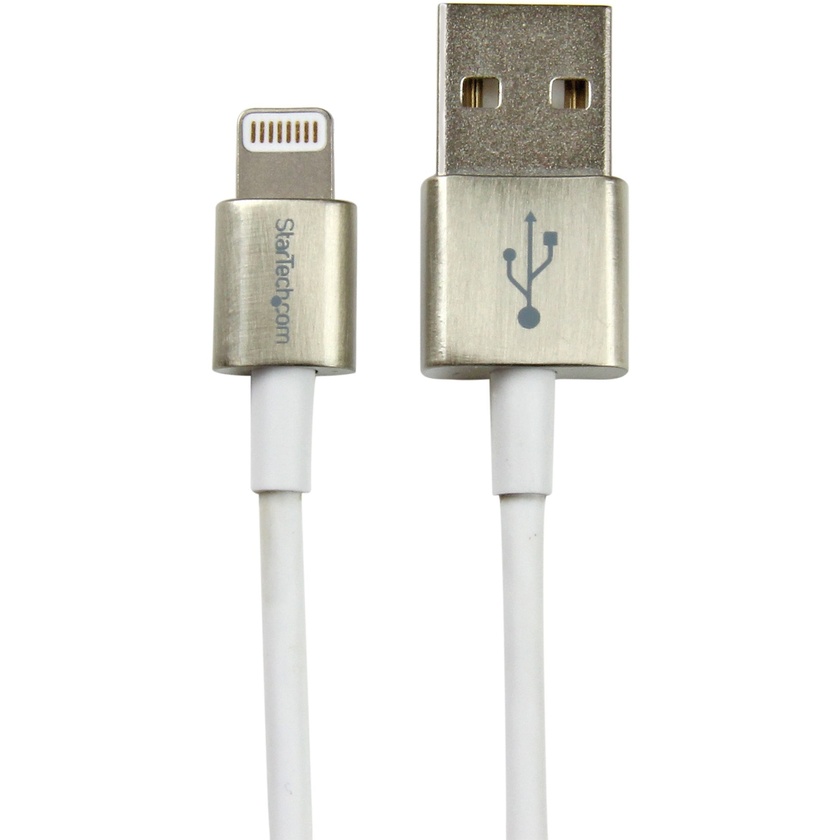 StarTech Metal Lightning to USB Cable (White, 1m)