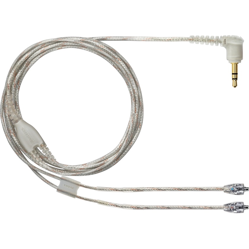 Shure EAC64CLS Earphone Replacement Cable with Nickel-Plated MMXC Connectors (Clear, 162 cm)