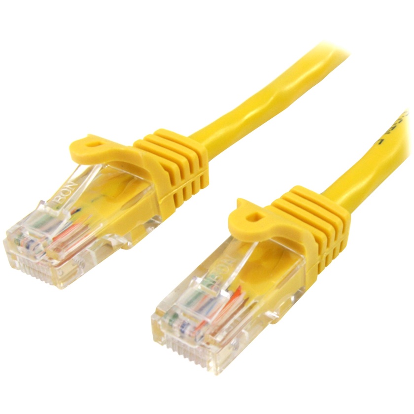 StarTech Snagless Cat5e Patch Cable (Yellow, 0.5)