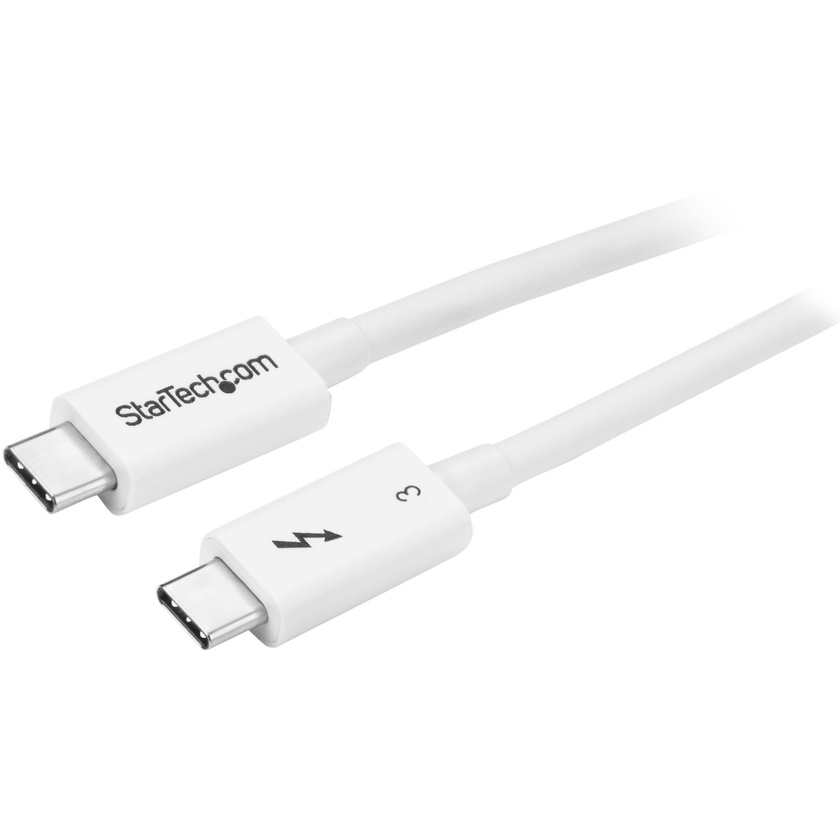 StarTech Thunderbolt 3 Cable 40Gbps (White, 0.5m)