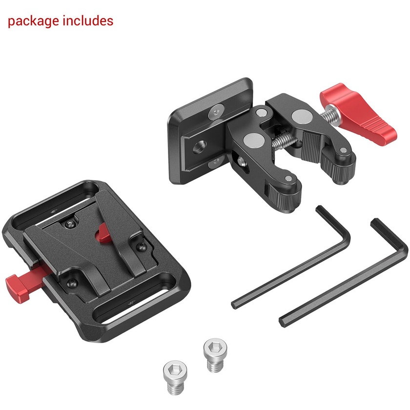 SmallRig Mini V-Lock Battery Plate with Claw-Shaped Clamp