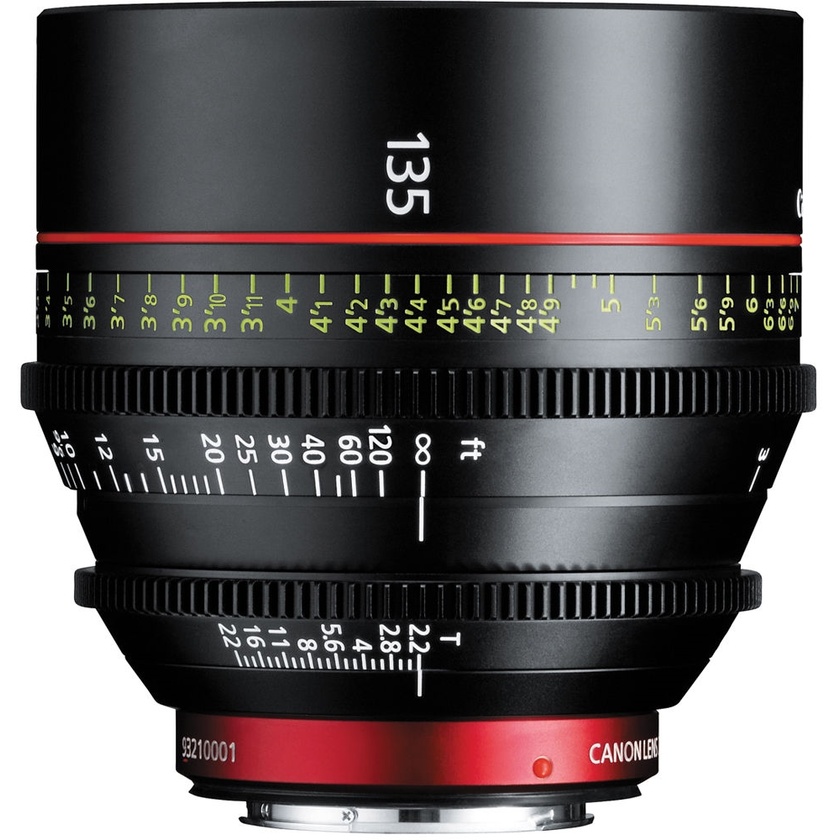Canon CN-E 135mm T2.2 L F Cinema Prime Lens (EF Mount)
