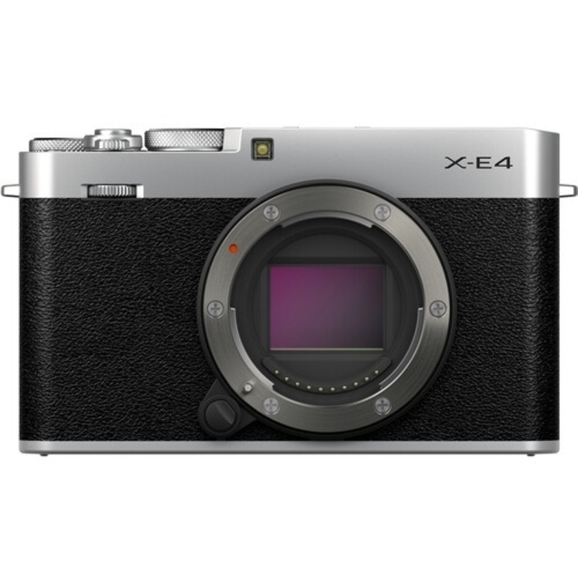 Fujifilm X-E4 Mirrorless Digital Camera Kit with MHG-XE4 Grip and TR-XE4 Thumb Rest (Silver)