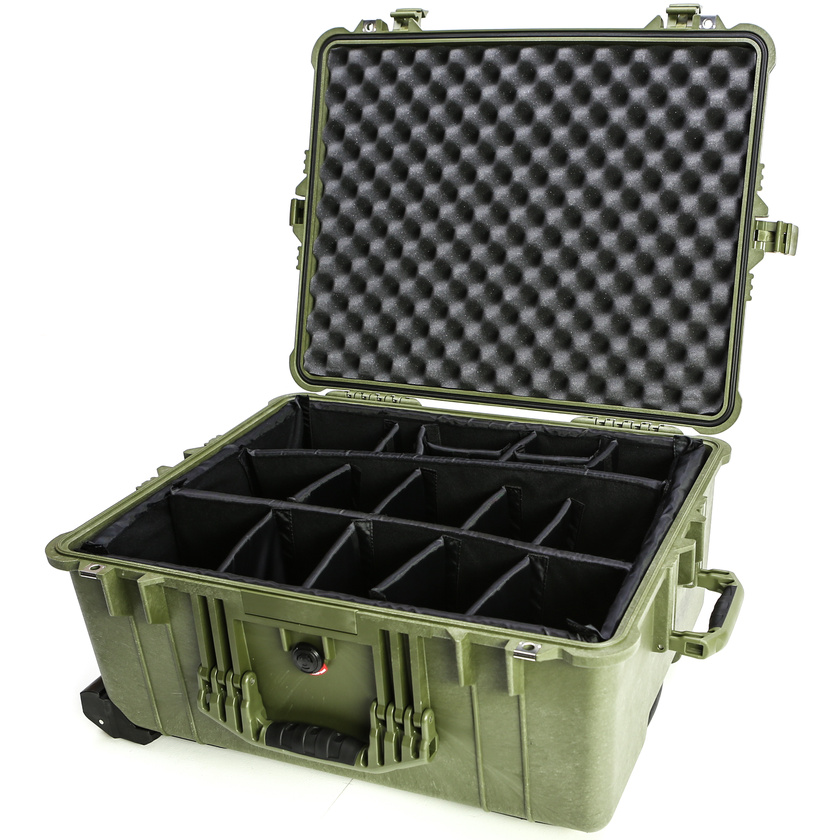 Pelican 1614 Case with Padded Dividers (Olive Drab Green)