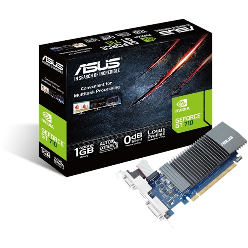 ASUS GT710-SL-1GD5 GT710 1GB DDR5 PCIE Graphics Card Low Profile