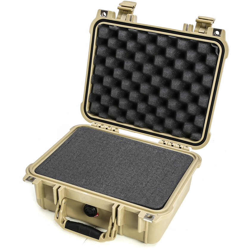 Pelican 1400 Case (Desert Tan, With Foam)