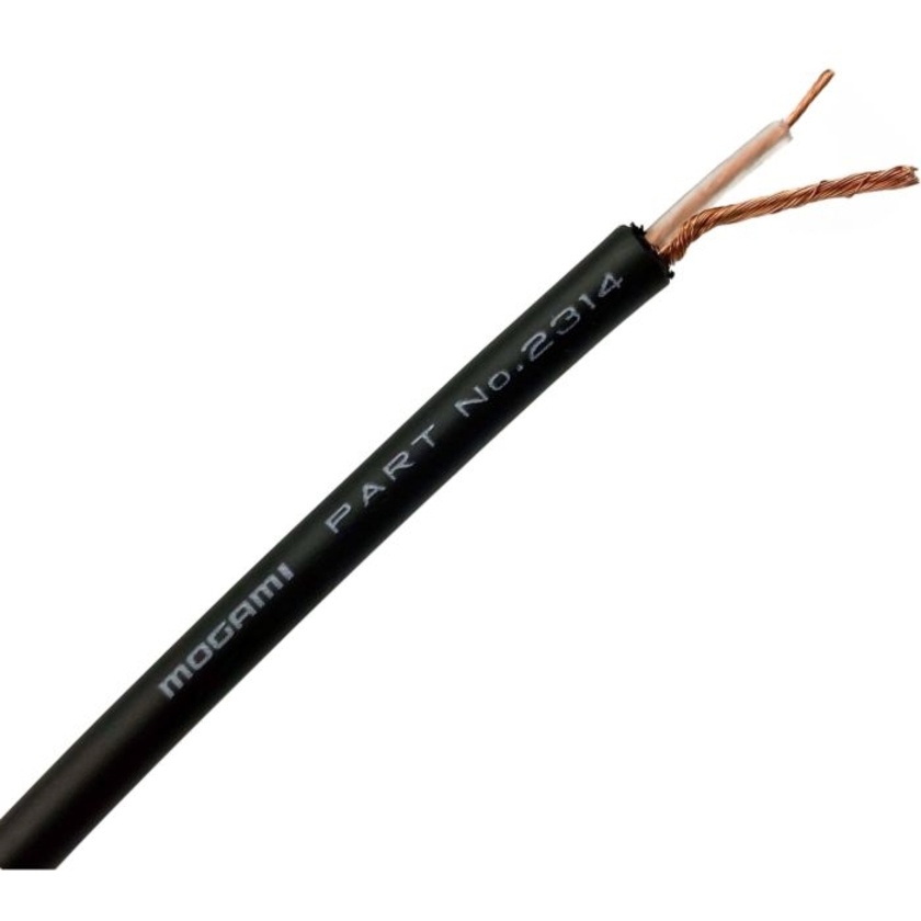 Mogami W2314 Miniature Instrument Cable (Black, Per Metre)