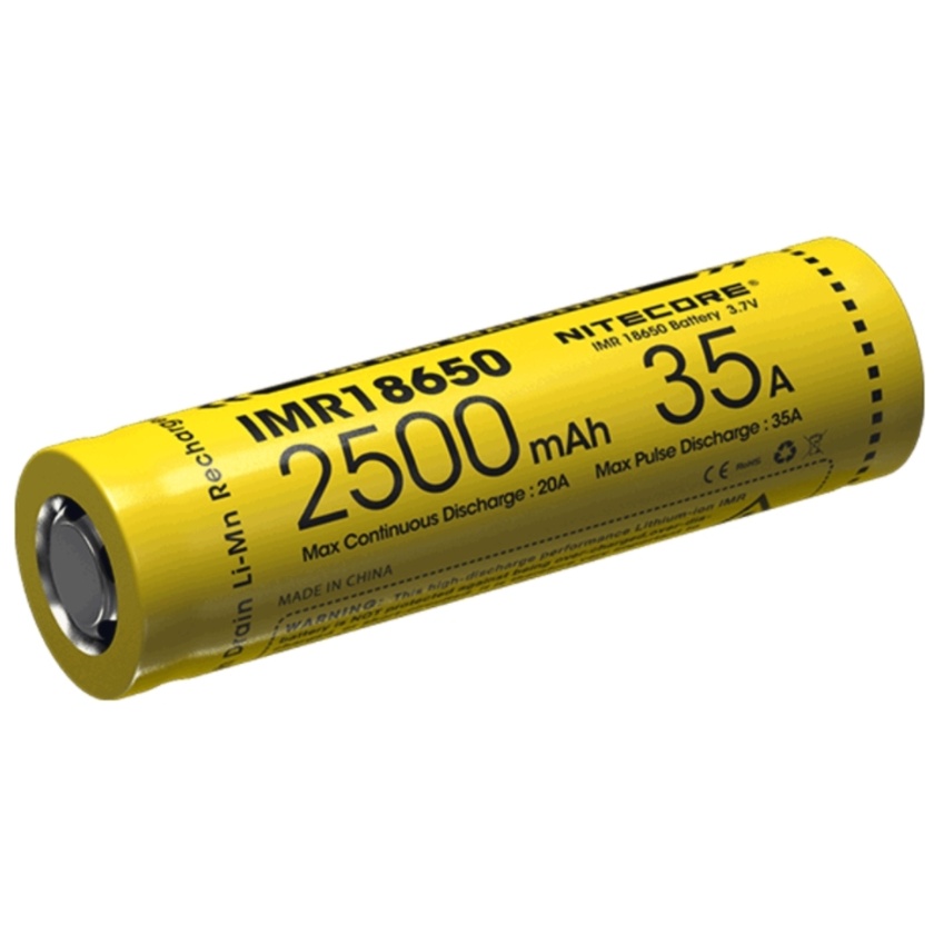 NITECORE NI18650A Li-Ion Rechargeable 18650 Battery (2500mAh)