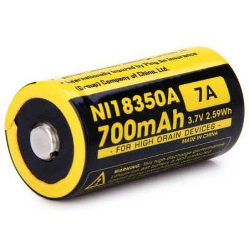 Nitecore 18350A Buttontop Battery