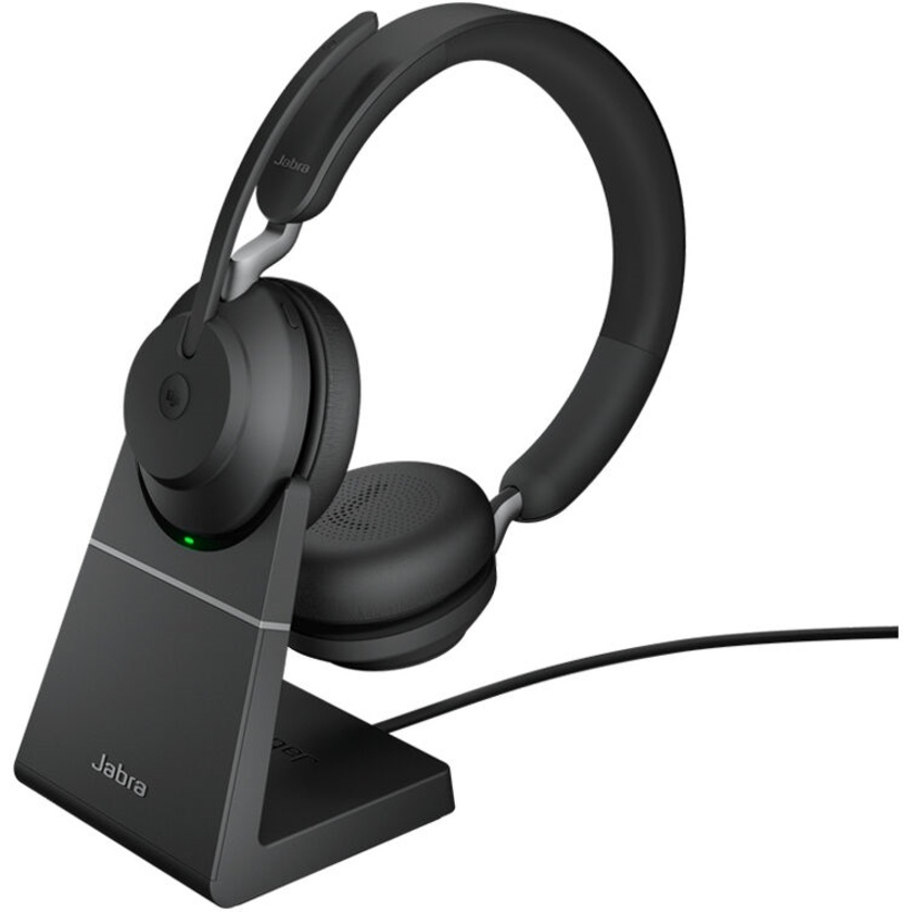 Jabra Evolve2 65 Stereo Wireless On-Ear Headset with Stand (Microsoft Teams, USB Type-C)