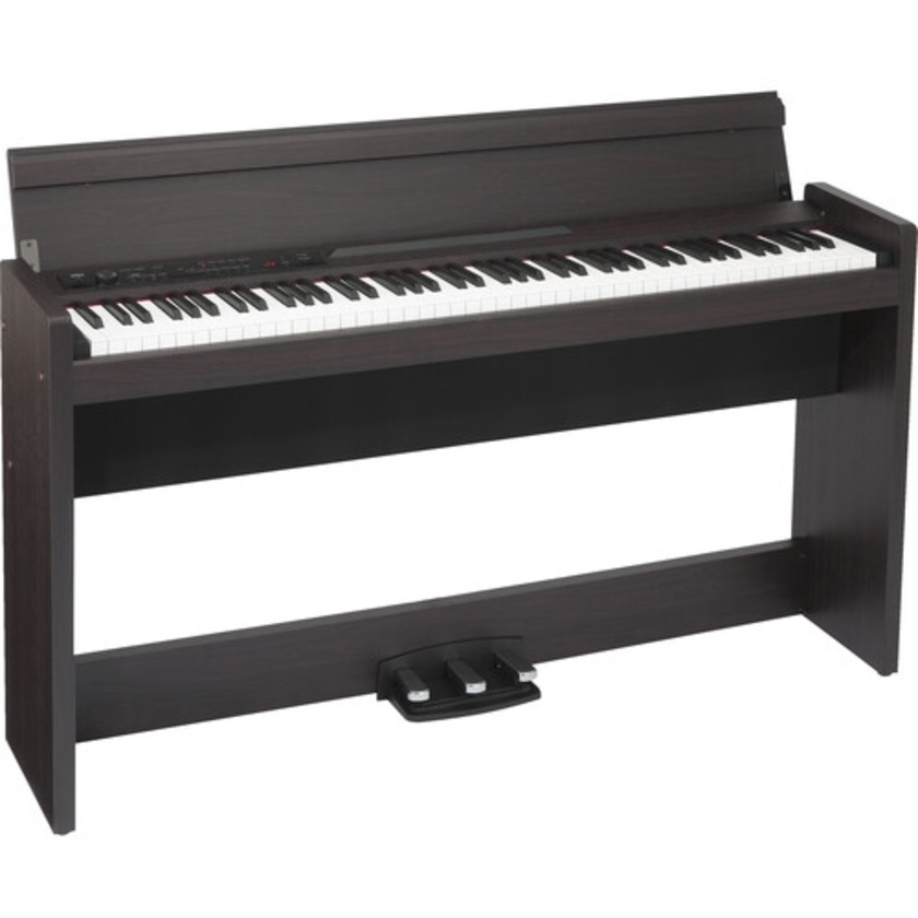 Korg LP-380U 88-Key Slim Digital Piano with Speakers (Rosewood Grain)