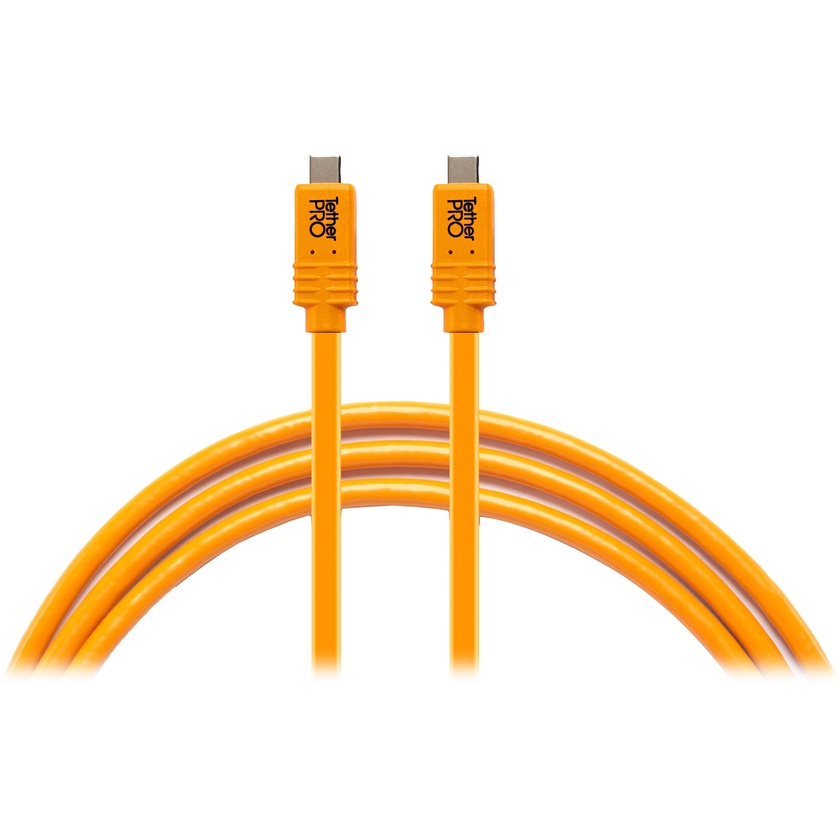 Tether Tools Tetherpro USB -C to USB -C for Phase One Cable (4.5m, High-Visibilty Orange)