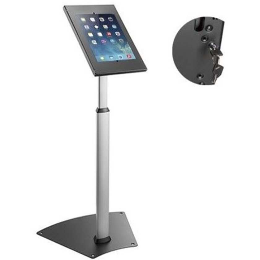 Brateck Anti-Theft Height Adjustable Tablet Floor Stand