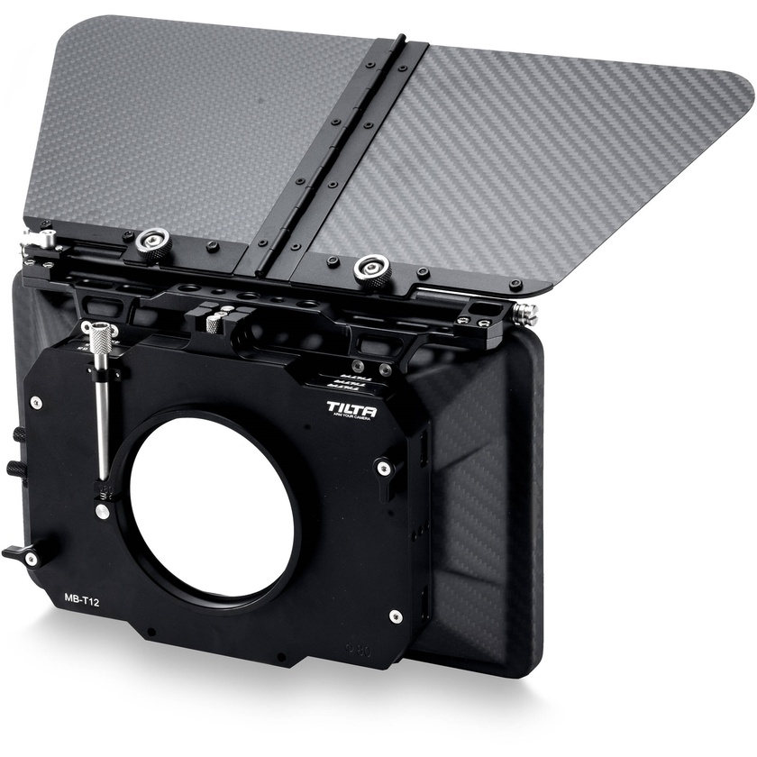 Tilta MB-T12-M80 3-Stage 4 x 5.65" Carbon Fiber Clip-On Matte Box (80mm Back)