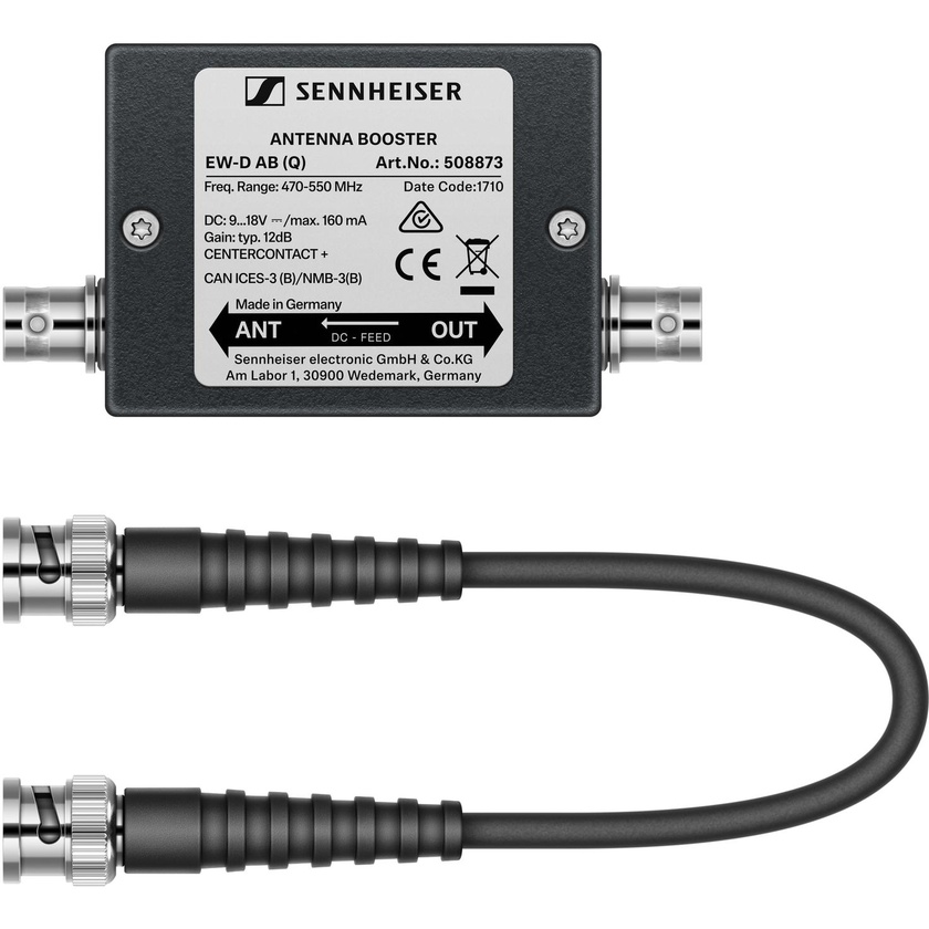 Sennheiser EW-D AB Inline Antenna Booster (R: 520 - 608 MHz)