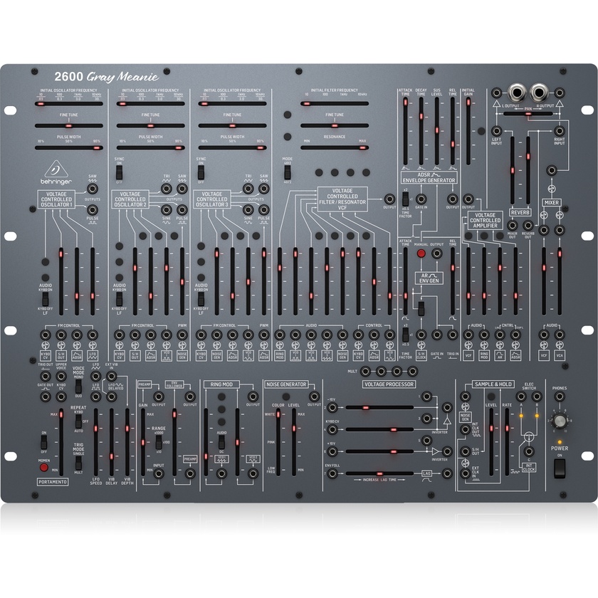 Behringer 2600 Grey Meanie Limited-Edition Analog Semi-Modular Synthesizer