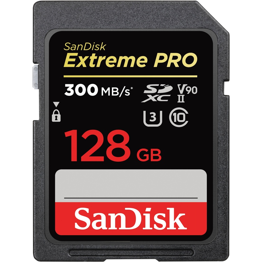 SanDisk Extreme PRO UHS-II SDXC Memory Card 128GB