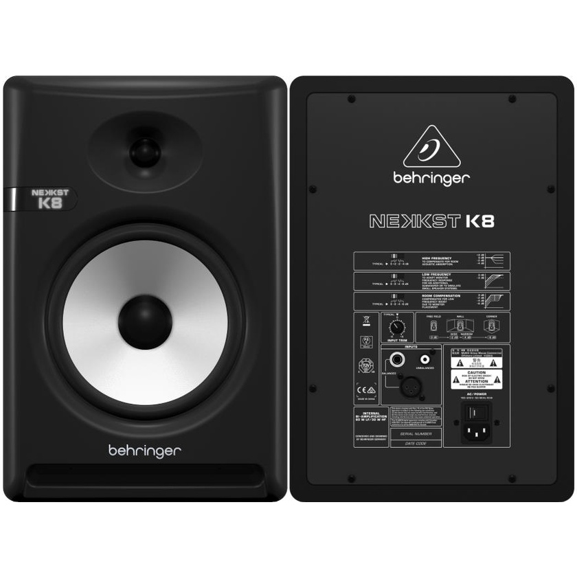 Behringer NEKKST K8 Bi-Amped 8" Studio Monitor (Pair)