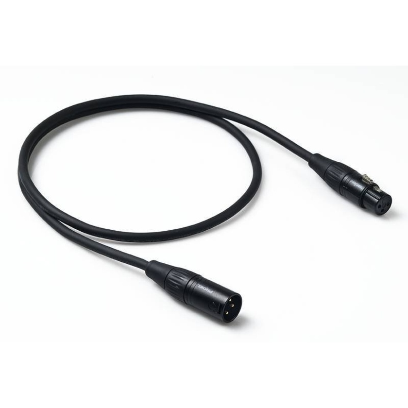 Proel FXLR to MXLR Spiral Shield Mic Lead Cable (5m, Black)