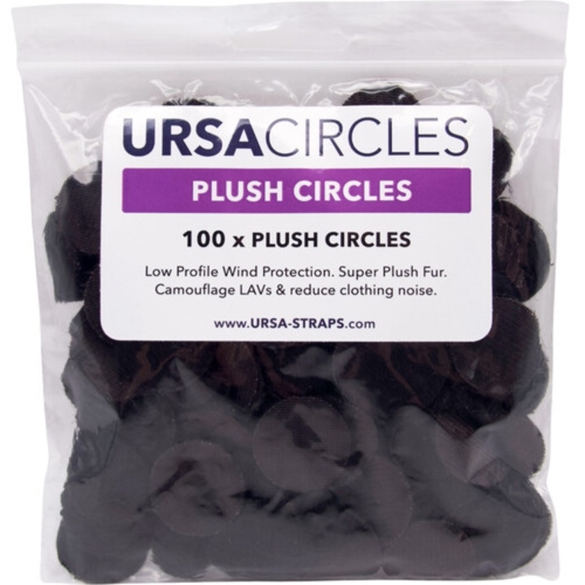 Ursa Plush Circles Lav Covers (100x, Black)