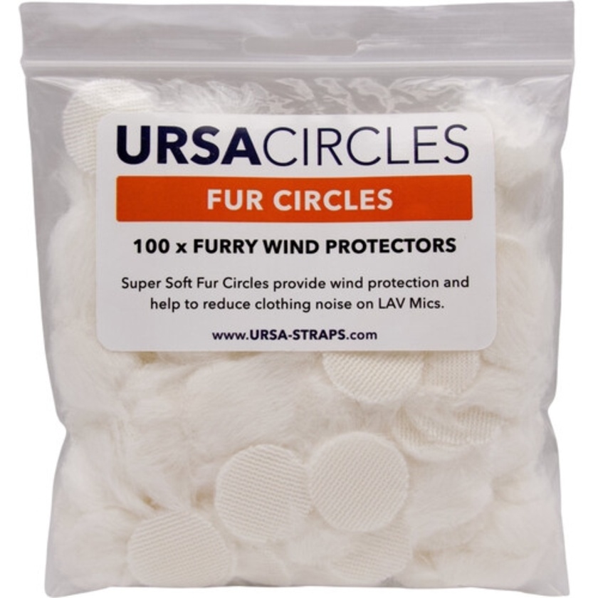 Ursa Fur Circles Lav Covers (100x, White)