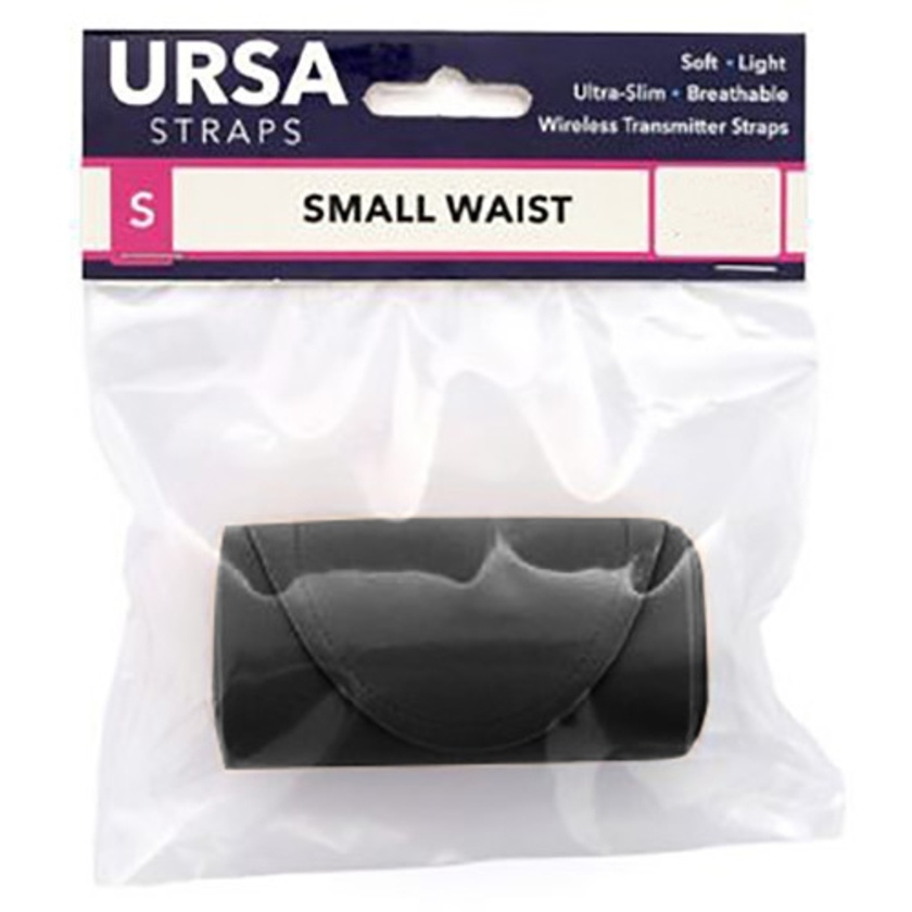 Ursa Waist Strap with Small Pouch for Wireless Transmitters (Small, Black)
