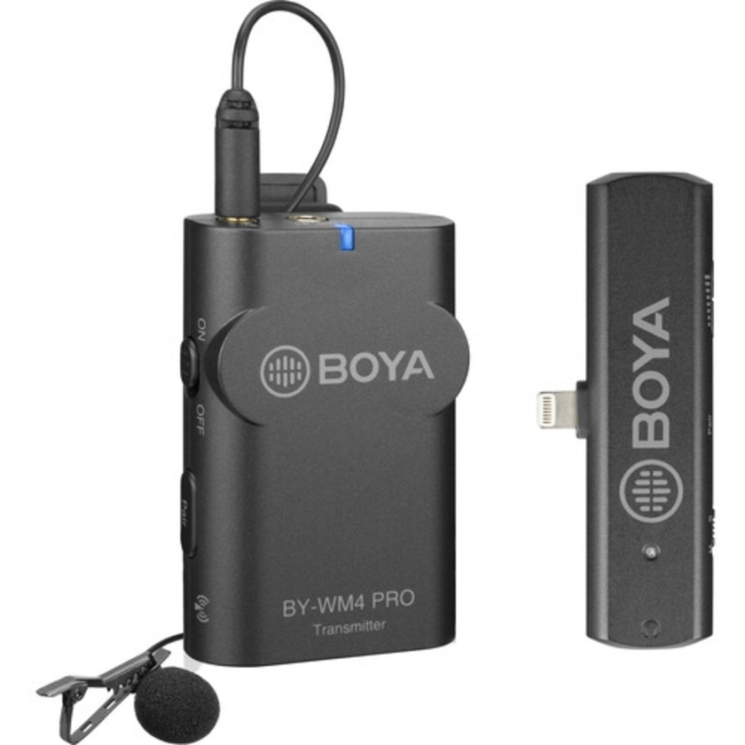 BOYA BY-WM4 PRO-K3 Digital Wireless Omni Lavalier Microphone System for Lightning iOS Devices