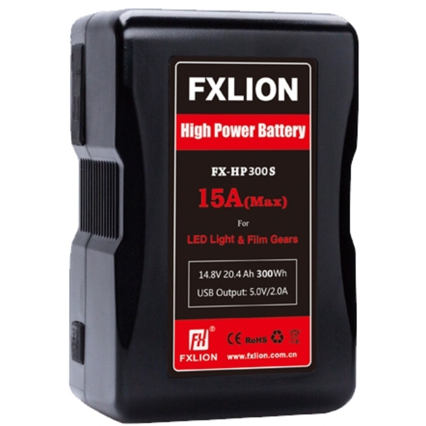 Fxlion FX-HP300S 14.8V Lithium-Ion V-Mount Battery (20.4Ah, 300Wh)