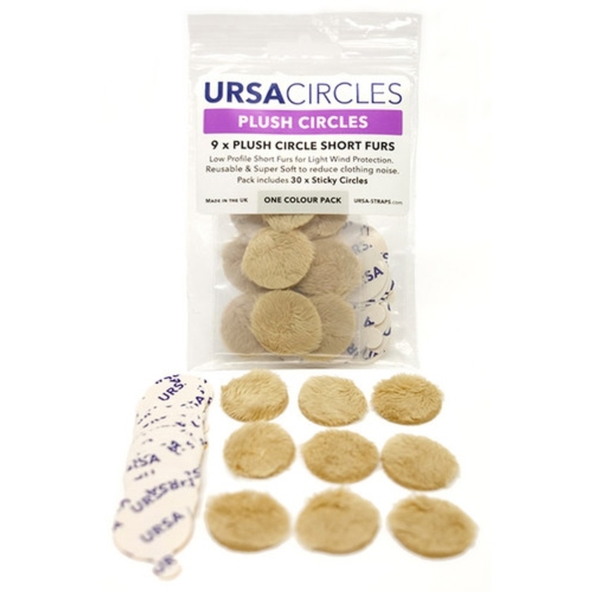 Ursa Plush Circles Lav Covers (9x Beige, with 30 Stickies)