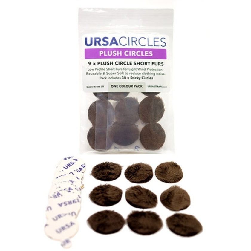 Ursa Plush Circles (9x Brown, with 30 Stickies)