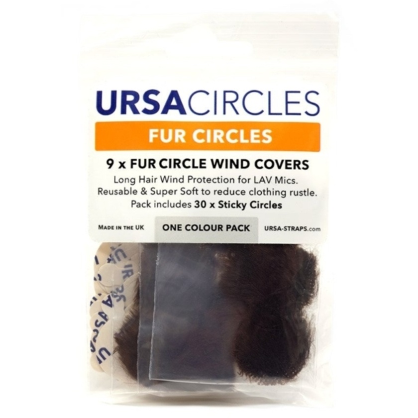Ursa Fur Circles Lav Covers (9x Brown, with 30x Stickies)