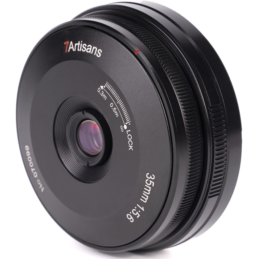 7Artisans 35mm f/5.6 Pancake Lens for Sony E (Black)