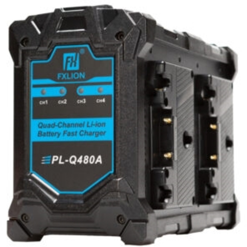Fxlion Quad-Channel Gold-Mount Fast Battery Charger
