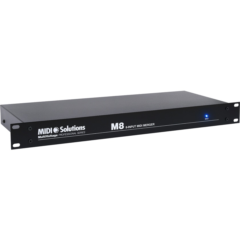 MIDI Solutions MultiVoltage M8 8-in 2-out MIDI Merge Box