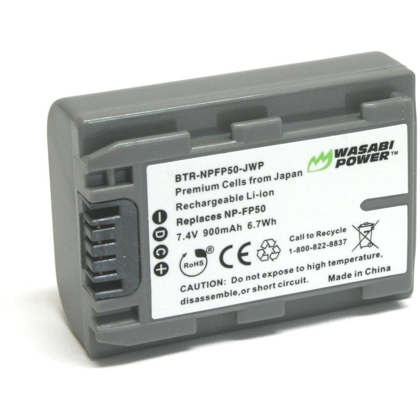 Wasabi Power Battery for Sony NP-FP50, NP-FP30