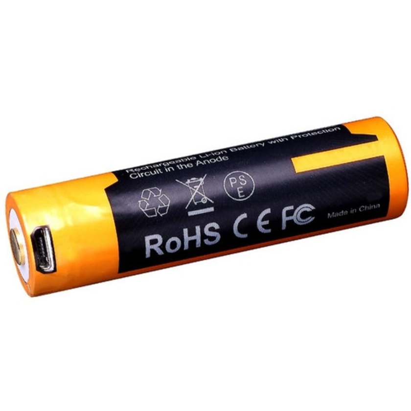 Fenix ARB-L14-1600U 14500 Lithium-Ion Battery with Micro-USB Charging Port