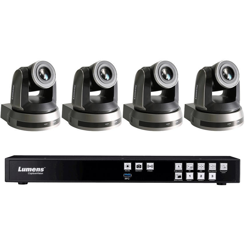Lumens LC-200 Lecture Capture System with 4x VC-A50P PTZ cameras