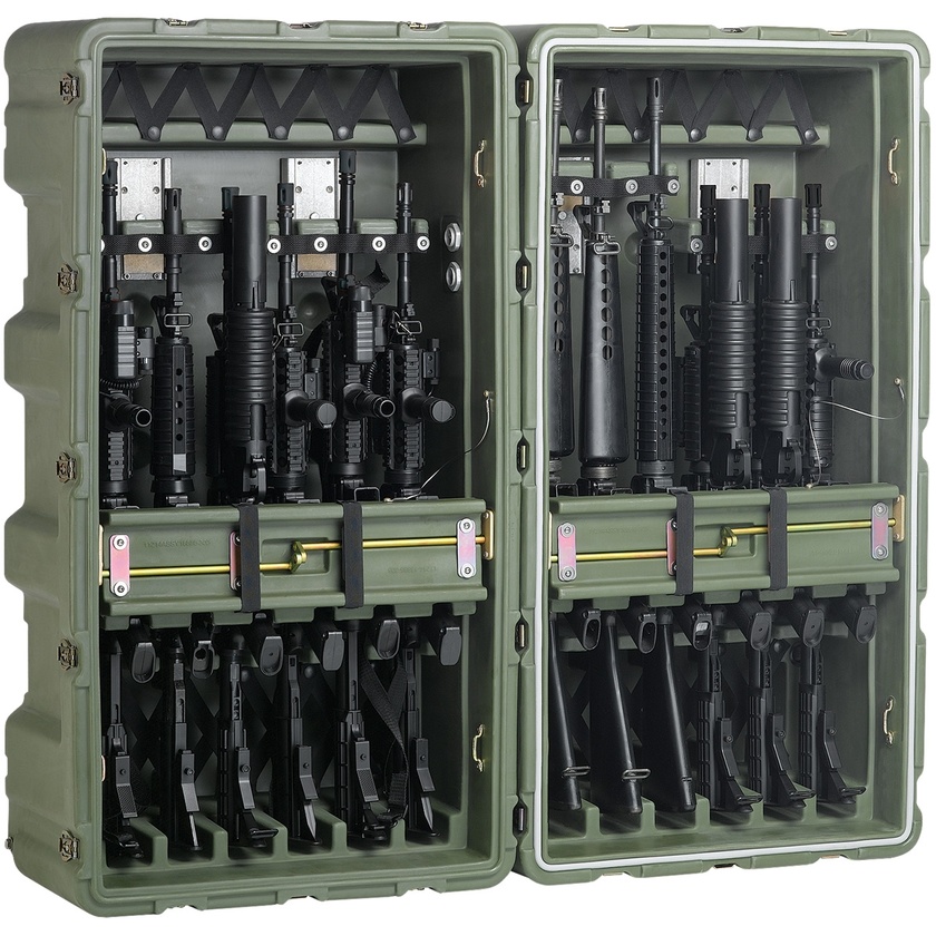 Pelican 472-M4-M16-12 Mobile Armoury Rifle Case (OD Green)