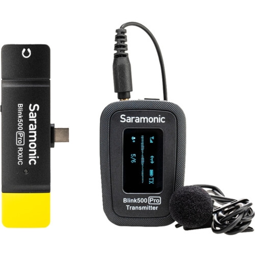 Saramonic Blink 500 Pro B5 1-Person Lavalier Microphone System for USB Type C Devices (2.4 GHz)
