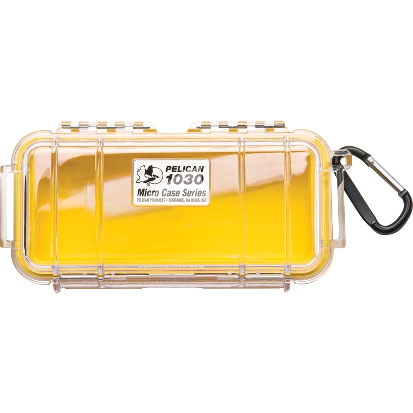 Pelican 1030 Micro Case (Yellow/Clear)