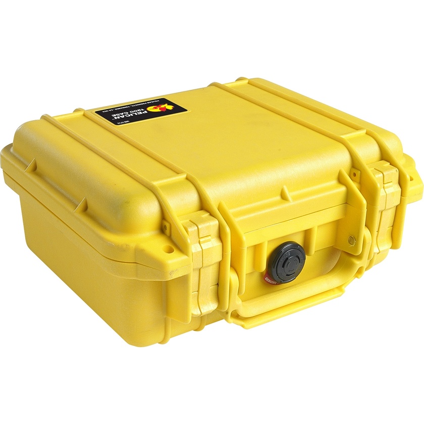 Pelican 1200 Case (Yellow, No Foam)