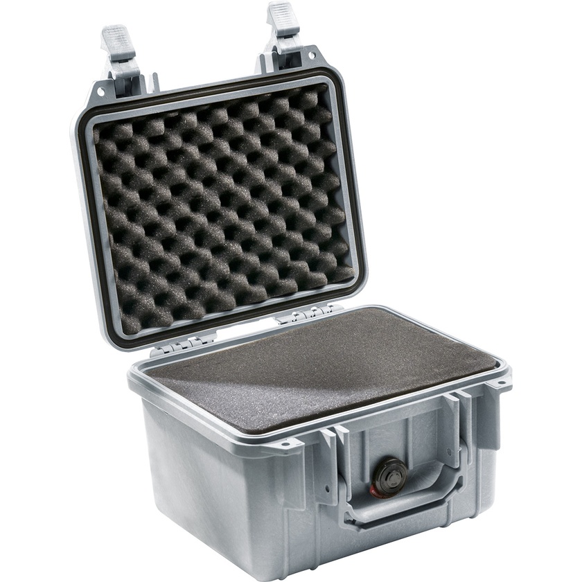 Pelican 1300 Case (Silver, With Foam)