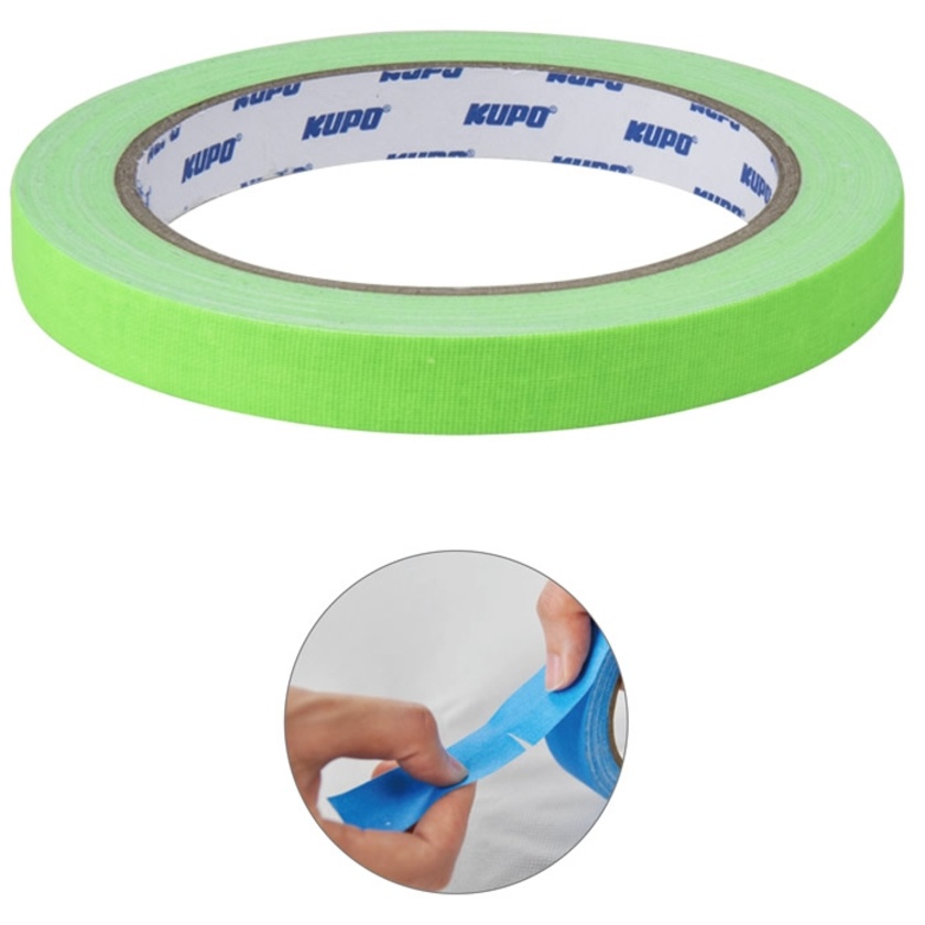 Kupo Fluorescent Gaffer Tape 11.4m x 12mm (Green)