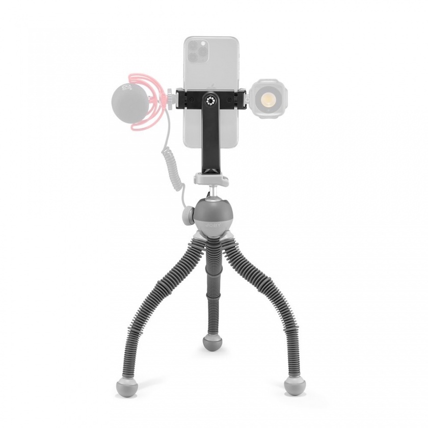 Joby PodZilla Flexible Tripod Large Kit with Ball Head, QR Plate & Phone Mount (Grey)