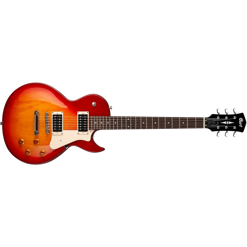 Cort CR100 Electric Guitar with Guitar Bag (Cherry Red Sunburst)