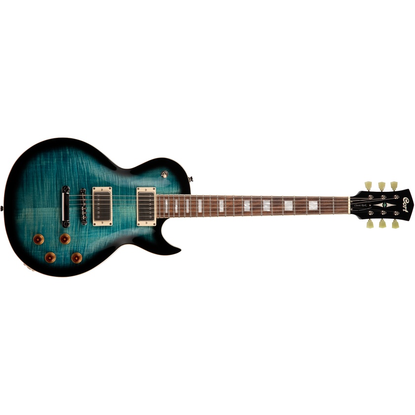 Cort CR250 Electric Guitar with Guitar Bag (Dark Blue Burst)