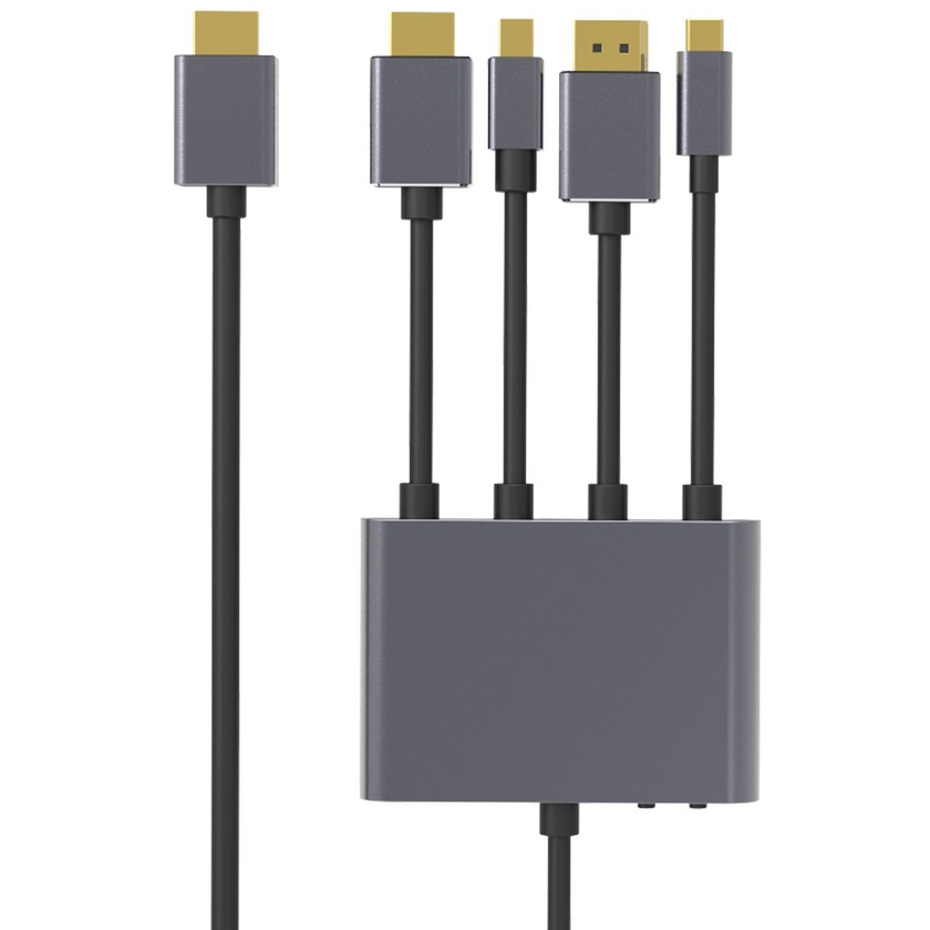 Dynamix 4-in-1 Multiport to HDMI AV Adapter with 1m HDMI Connector